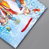 Пакет подарочный новогодний ламинированный, «Дед Мороз и Снегурочка» , 18×10×22.3 см Пакет подарочный новогодний ламинированный, «Дед Мороз и Снегурочка» , 18×10×22.3 см