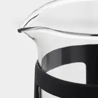 Чайник заварочный френч-пресс Доляна &laquo;Классика&raquo;, 350 мл, стекло, чёрный