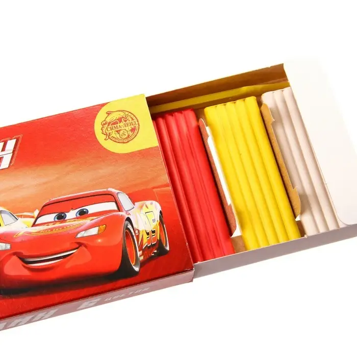 Пластилин 6 цветов 90 г «Чемпион, Тачки» Пластилин 6 цветов 90 г «Чемпион, Тачки»