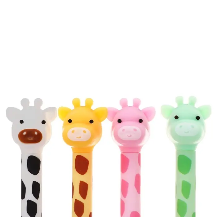 Ручка - прикол гелевая Calligrata «Жираф», МИКС