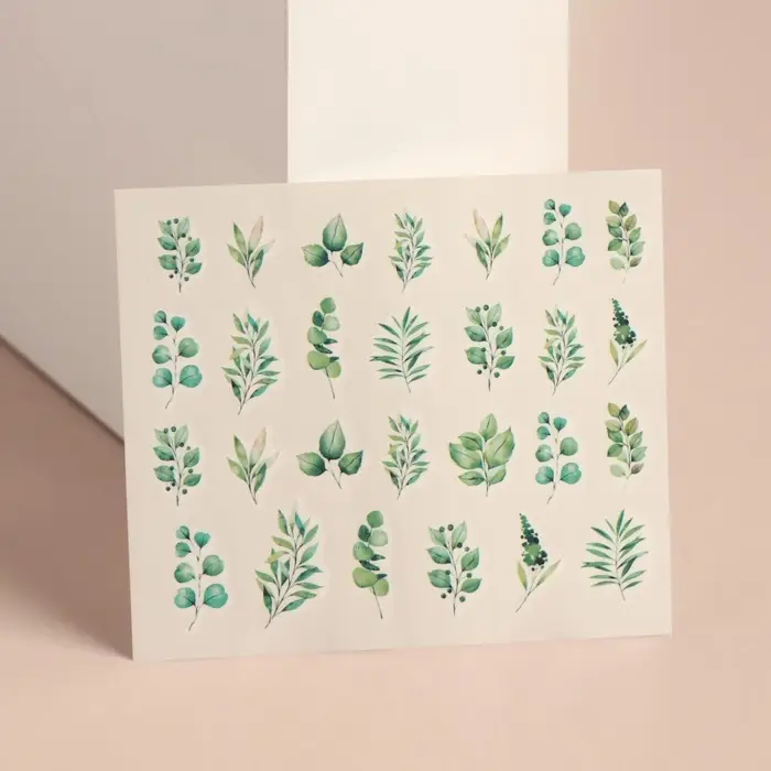 Слайдеры для ногтей «Листочки», зелёные Слайдеры для ногтей «Листочки», зелёные