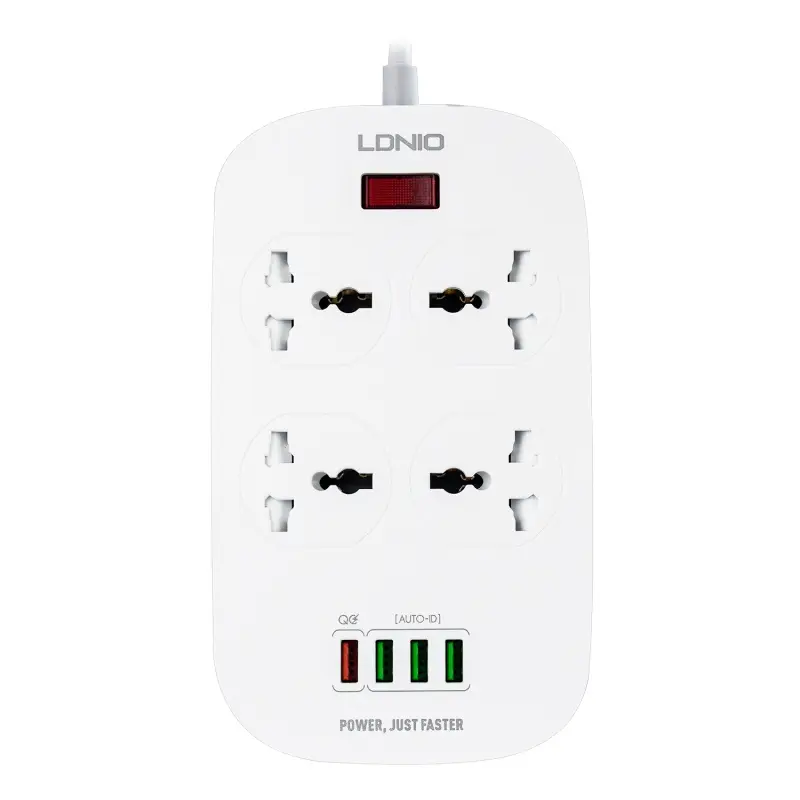 Сетевой фильтр на 4 розетки + 4USB SC4407 EU LDNIO белый