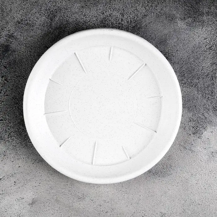 Поддон для горшка, d = 22 см, пластик, цвет мрамор Поддон для горшка, d = 22 см, пластик, цвет мрамор