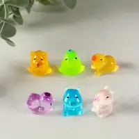 Сувенир полистоун флюоресцентный "Капибары" набор 6 шт 1,7х2 см Сувенир полистоун флюоресцентный "Капибары" набор 6 шт 1,7х2 см