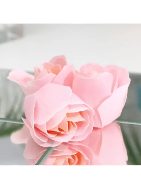 Мыльные розочки, розовые, набор 3 шт., в коробке