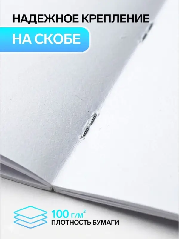 Альбом для рисования Calligrata &laquo;Морской микс&raquo; А4, 40 листов, на скрепке, плотность листов 100 г/м&sup2;, обложка из мелованного картона