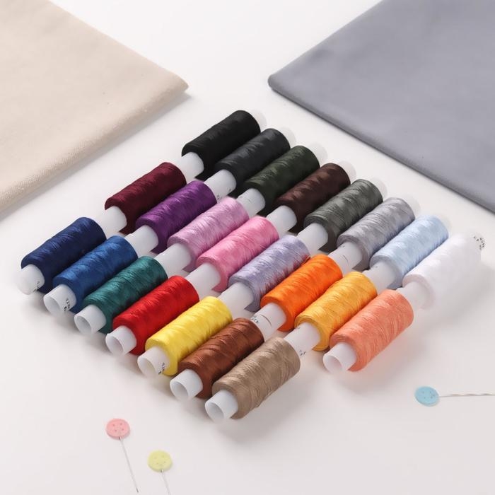 Набор ниток 40ЛШ, 170 м, 23 шт, цвет разноцветный Набор ниток 40ЛШ, 170 м, 23 шт, цвет разноцветный