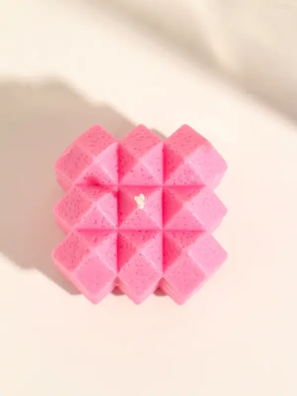 Свеча интерьерная &laquo;Геометрия&raquo;, розовая, 5.5&times;5 см