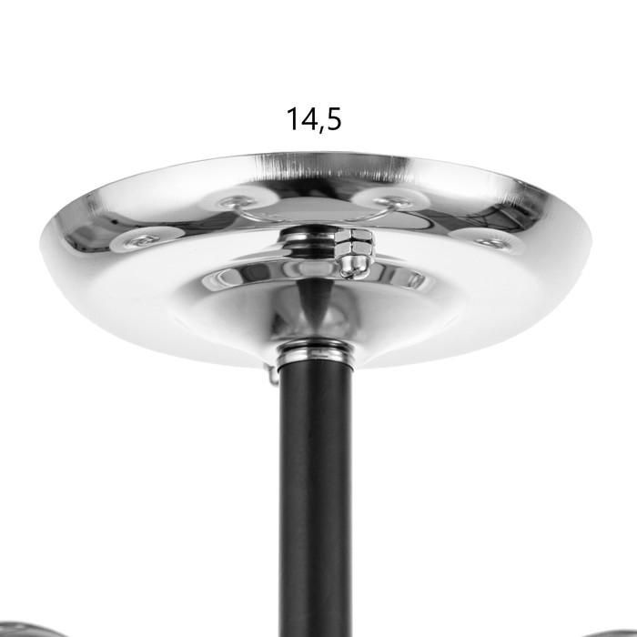 Люстра Люстра "Сицилия" 5х60Вт Е27 Хром, черный