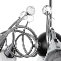 Светильник потолочный BayerLux &laquo;Марианна&raquo;, люстра 8хЕ27, 40 Вт, чёрный, 77&times;77&times;33 см