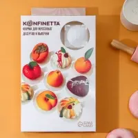 Форма для муссовых десертов и выпечки KONFINETTA «Квадро», 29,5×17×4 см, 8 ячеек (6×4 см), цвет белый