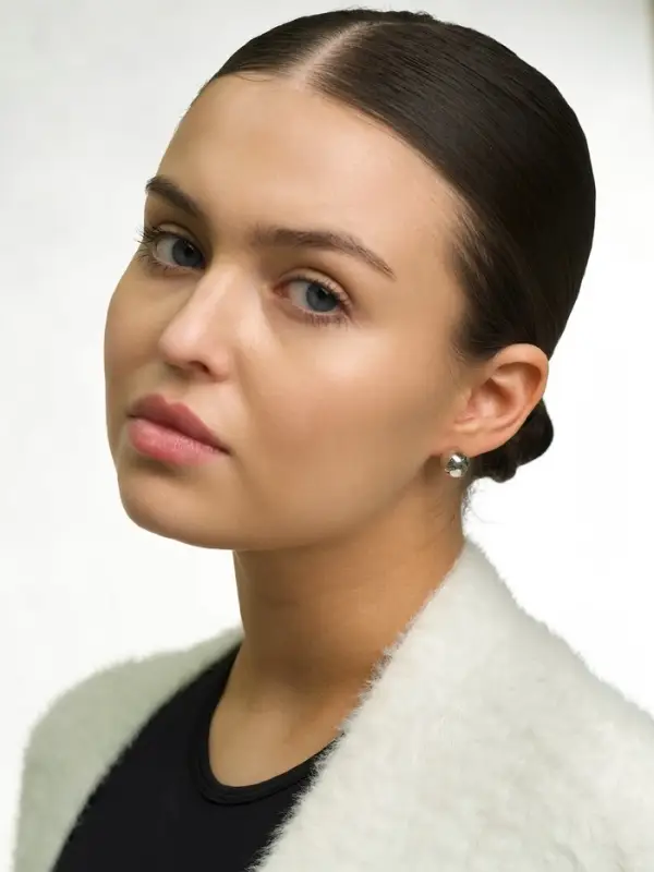 Пусеты 6 пар &laquo;Жемчужные&raquo;, планеты, бело-синие в серебре