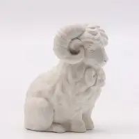 Фигурка декоративная &laquo;Баран с бантом&raquo;, неокрашенная, 7&times;4&times;4 см, белая