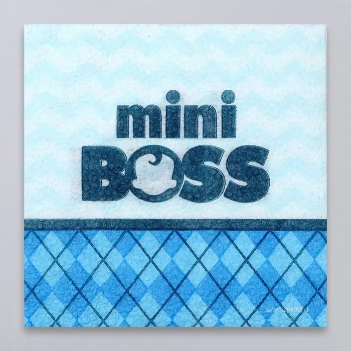 Салфетки бумажные однослойные Mini Boss, 24 × 24 см, 20 шт.