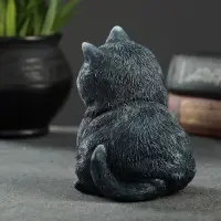 Фигурка гипс &laquo;Кот сидит&raquo;, серо-голубой, 10&times;9&times;11 см