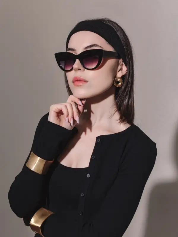 Очки солнцезащитные женские &laquo;OneSun. Кошачий глаз&raquo;, uv 400, градиент, фиолетовые