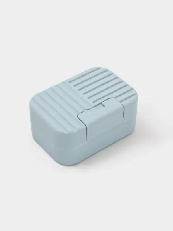 Мыльница дорожная "Лайн", цвет серый