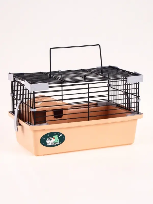 Клетка-мини для грызунов &laquo;Пижон&raquo; №1, 27&times;15&times;13 см, укомплектованная, бежевая