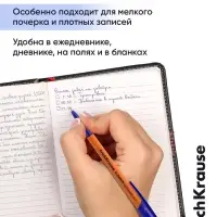 Набор ручек шариковых ErichKrause Slender Stick Orange, SuperGlide, 4 штуки, уз 0.7 мм, син