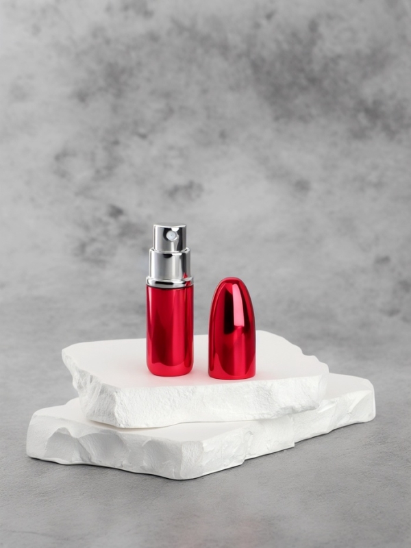 Флакон для парфюма «Пуля», с распылителем, 3 мл, цвет красный Флакон для парфюма «Пуля», с распылителем, 3 мл, цвет красный