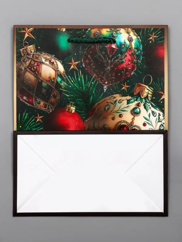 Пакет подарочный новогодний ламинированный, «Новогодний» , 18×10×22.3 см Пакет подарочный новогодний ламинированный, «Новогодний» , 18×10×22.3 см