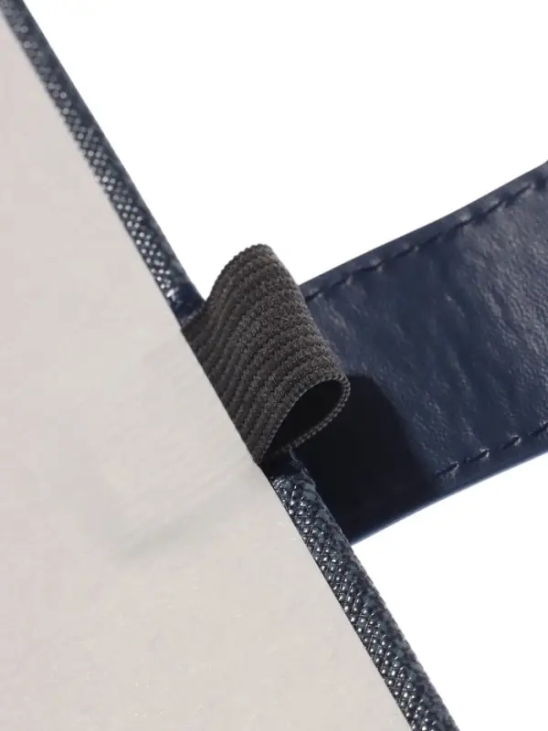 Ежедневник недатированный формат А5, с хлястиком, 128л, линия, пвх, Синий Ежедневник недатированный формат А5, с хлястиком, 128л, линия, пвх, Синий