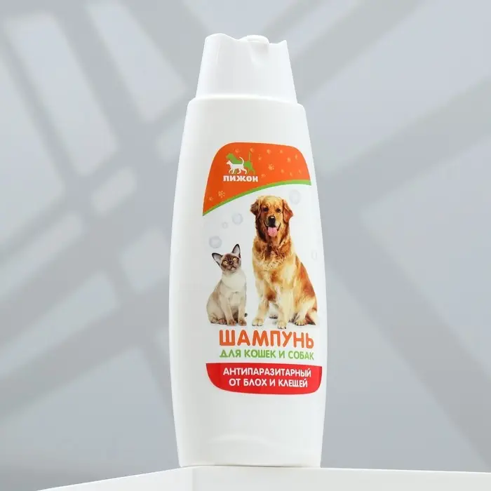 Шампунь антипаразитарный от блох и клещей &laquo;Пижон&raquo;, 250 мл, для кошек и собак