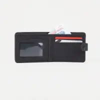 Портмоне мужское на кнопке, отдел для купюр, для карт, цвет чёрный Портмоне мужское на кнопке, отдел для купюр, для карт, цвет чёрный