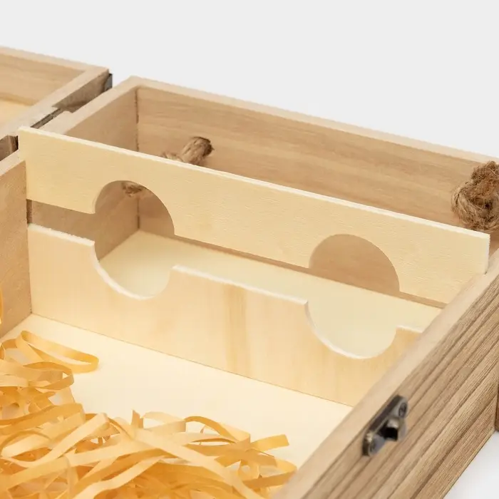 Ящик для хранения вина Доляна &laquo;Ливорно&raquo;, 35&times;20 см, на 2 бутылки