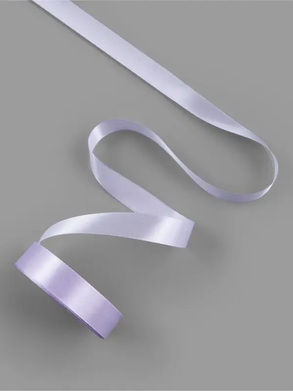 Лента атласная, 20 мм, 23&plusmn;1 м, нежно-сиреневая №44