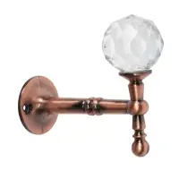 Крючок - держатель для штор на стену CAPPIO KS043, металлический, цвет медь, 2 шт. Крючок - держатель для штор на стену CAPPIO KS043, металлический, цвет медь, 2 шт.