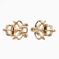 Зажим для кардигана "Ажур", цветы, цвет золотой в золоте Зажим для кардигана "Ажур", цветы, цвет золотой в золоте