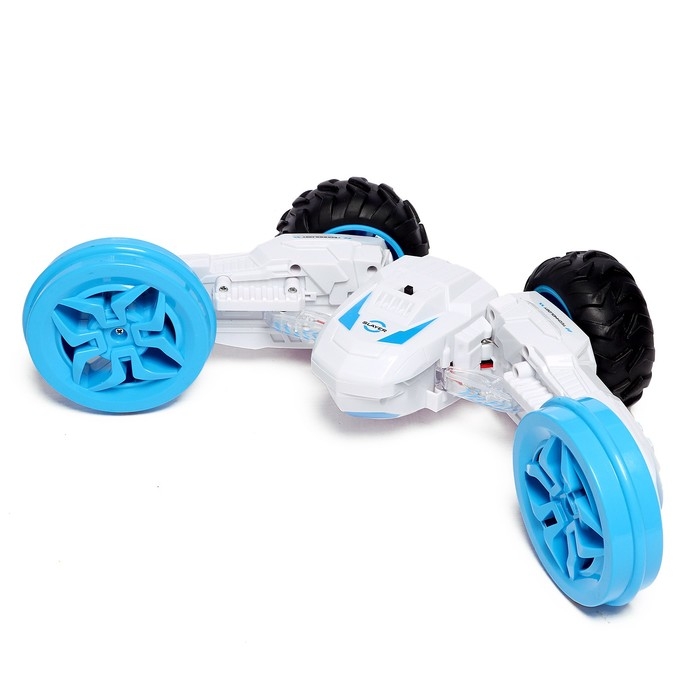 Машина радиоуправляемая «Перевертыш - Трансформер», работает от аккумулятора, цвет синий Машина радиоуправляемая «Перевертыш - Трансформер», работает от аккумулятора, цвет синий