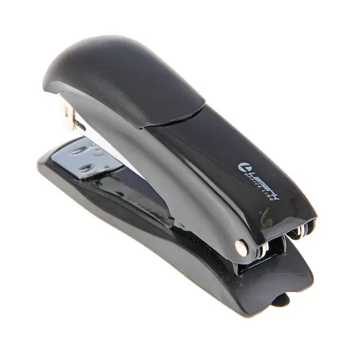 Степлер № 24/6, 26/6, Lamark Ulrich, встроенный антистеплер, индикатор скоб, до 20 листов, металлический корпус, чёрный