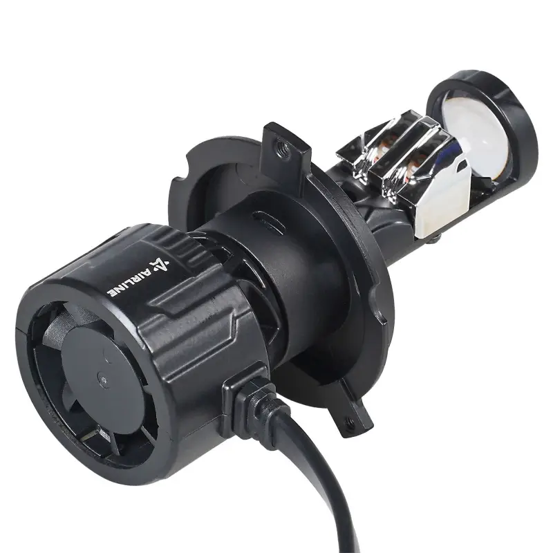 Лампа светодиод. H4 ECO LENS, 45Вт, 5700Лм (2850Лм x 2), 6500К, 12/24В, кмпл. 2 шт.