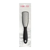 Пилка для пяток, трапеция, лазерная, двусторонняя, 24.5 см, чёрная