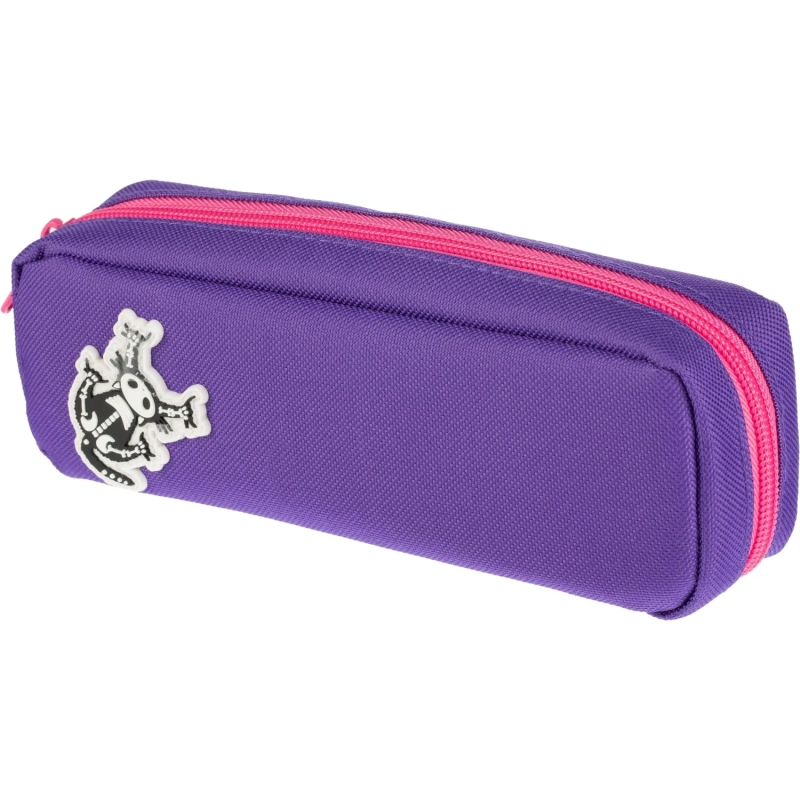 Пенал VIOLET STYLE, фиолетовый,три отделения(корпусный),21х7х5,ПН-0917