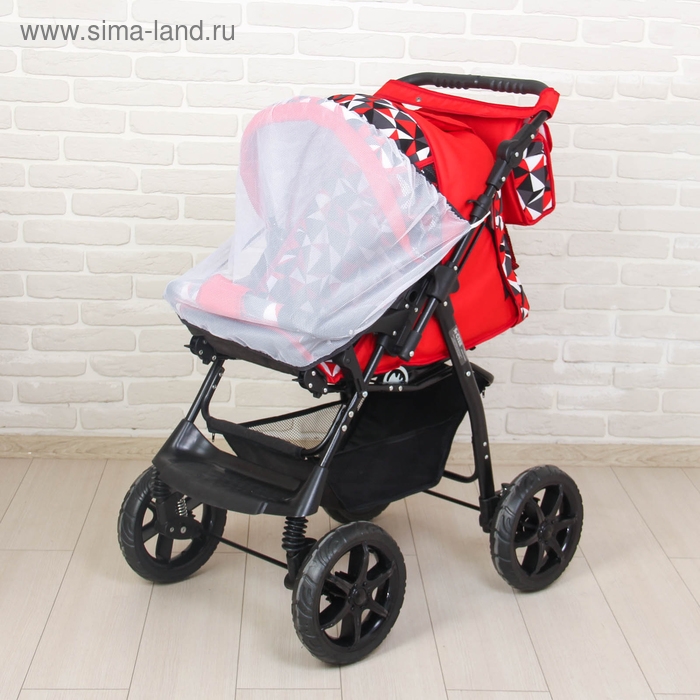 Коляска-трансформер «Гном», пластиковые колёса, оттенки красного, рисунок МИКС Коляска-трансформер «Гном», пластиковые колёса, оттенки красного, рисунок МИКС