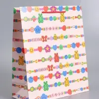 Пакет подарочный "Бусы" ламинированный 26 х 12 х 32 см