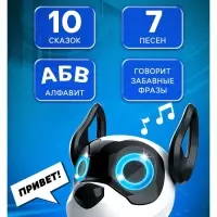 Робот собака Koddy IQ BOT, на пульте управления, интерактивный: звук, свет, танцующий, музыкальный, на аккумуляторе