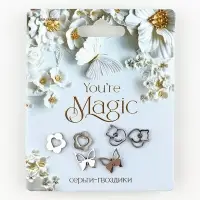 Серьги гвоздики You are magic, 3 пары