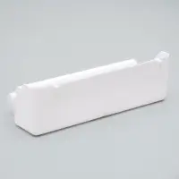 Кормушка для птиц, 21&times;5.8&times;5.6 см, с жёрдочкой для любых клеток, пластик, белая
