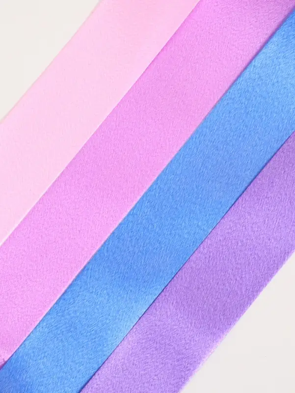 Лента упаковочная для декора и подарков, сиреневый МИКС, 2 см &times; 45 м