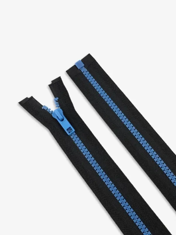 Молния &laquo;Трактор&raquo;, №5, разъёмная, замок автомат, 80 см, контрастное звено, чёрная