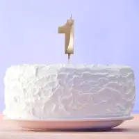 Свеча для торта, цифра &laquo;1&raquo;, 11.5&times;2.3 см