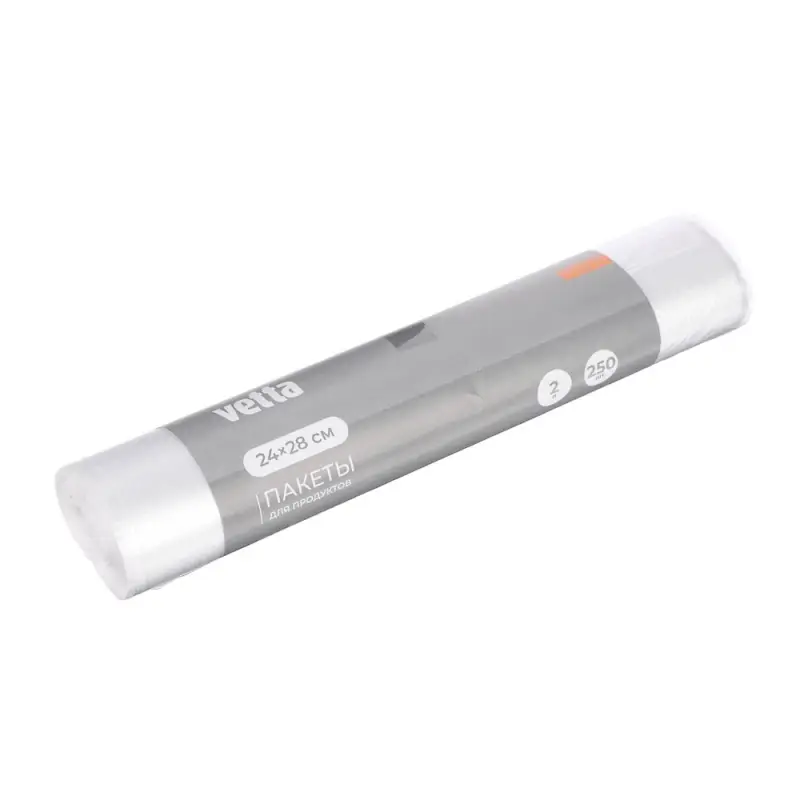 Пакеты для продуктов тм VETTA, 24х28см (2л), 6мкм, полиэтилен, 250шт