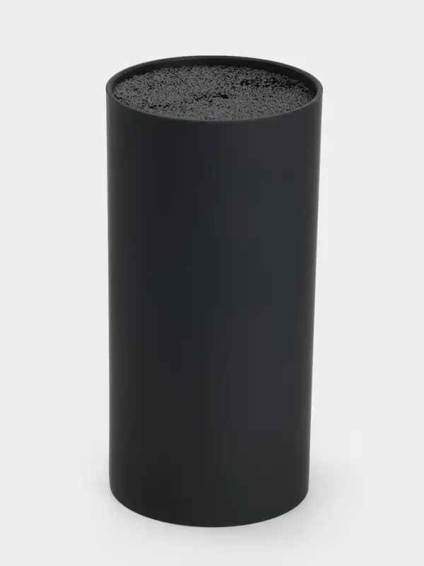 Подставка для ножей с наполнителем Доляна &laquo;Нео&raquo;, 22&times;11 см, покрытие софт тач, чёрная