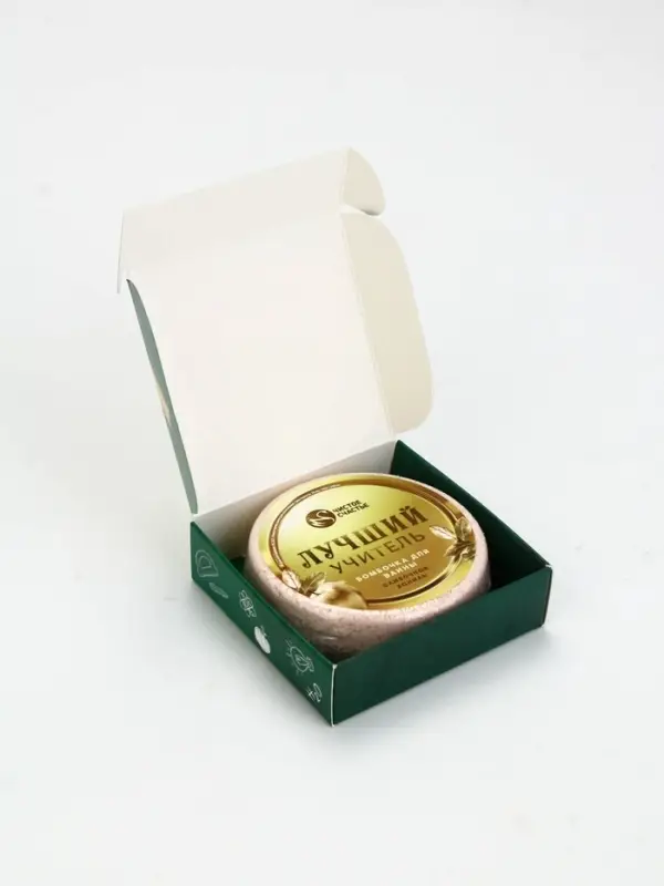 Бомбочка для ванны Бомбочка для ванны "Лучший учитель", 100 г, аромат сливочная карамель