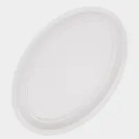 Поднос &laquo;Иллюзия бамбука&raquo;, овальный, пластик, 38.5&times;25.5&times;4 см, белый, бежевый