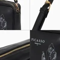 Сумка женская на молнии TEXTURA, 22&times;8&times;17 см, с принтом, чёрная